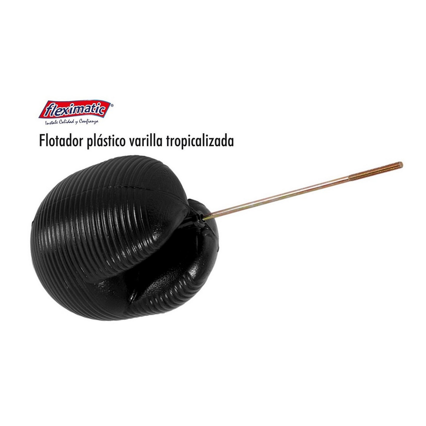FLOTADOR DE PLASTICO 6" CON VARILLA
