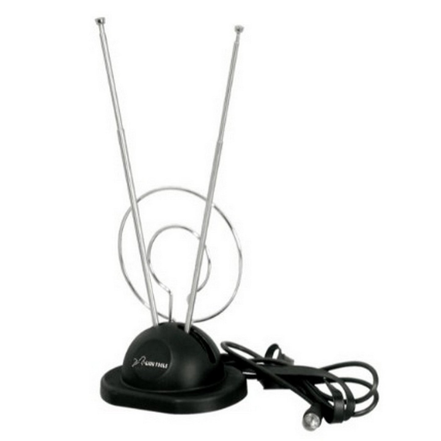 ANTENA CONEJO CON BASE CABLE COAXIAL