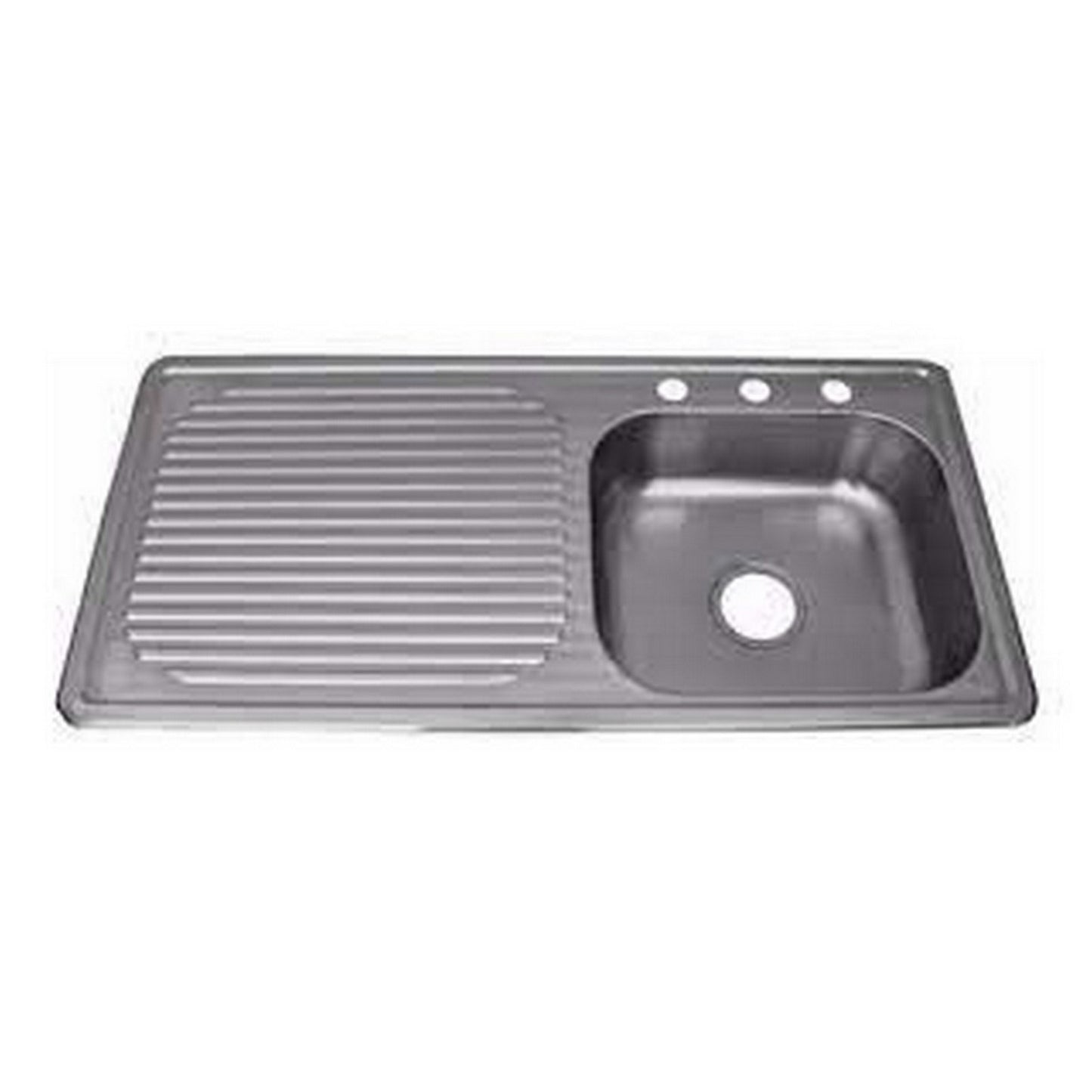 TARJA ACERO INOX ESCURRIDOR IZQ 100x50cm