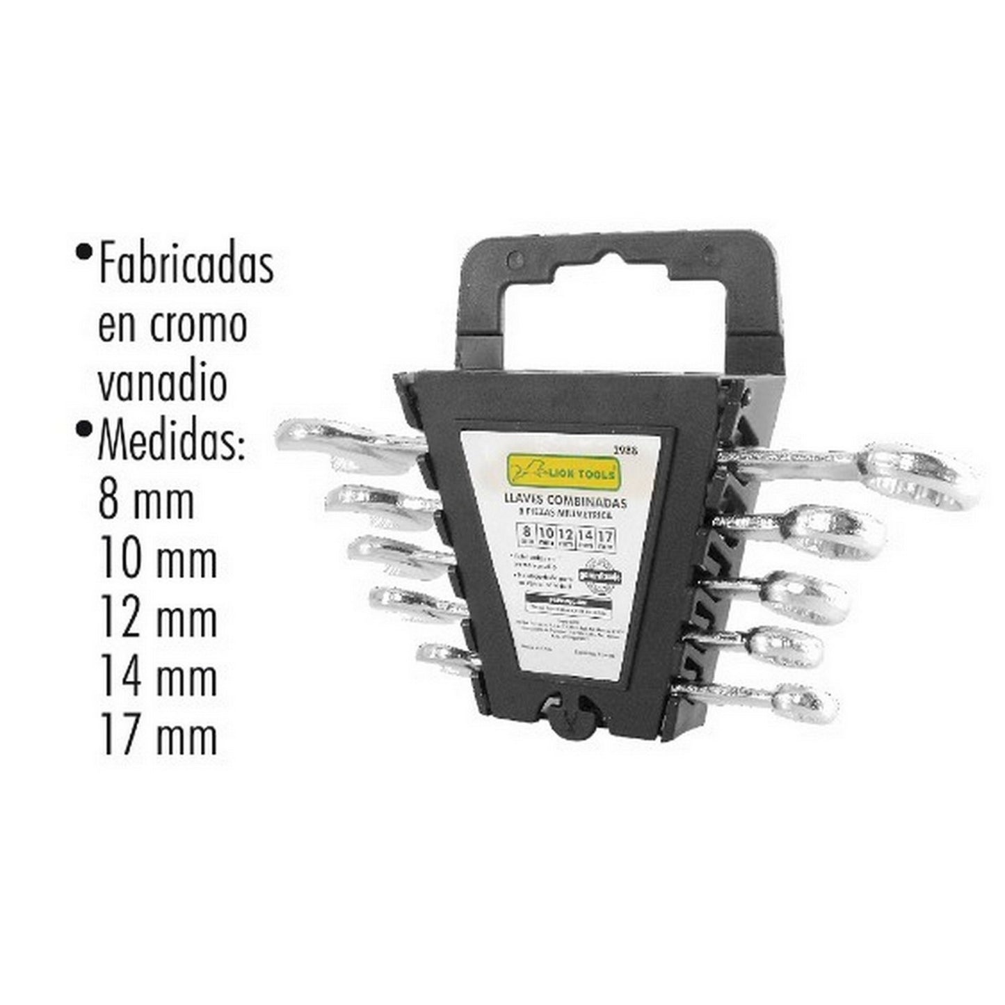 JGO DE LLAVES COMBINADAS 5pz MILIMETRICA