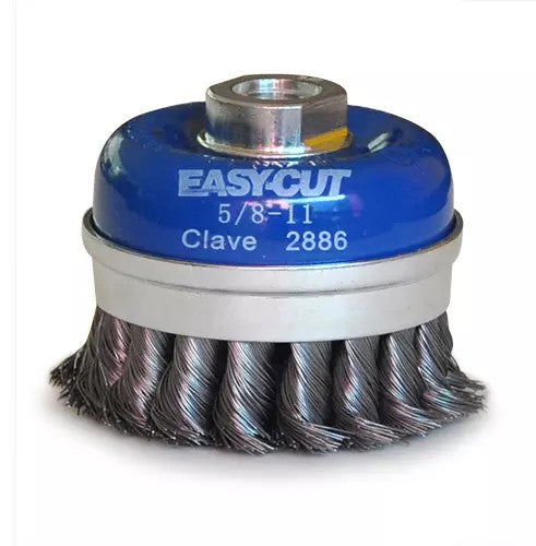 CARDA COPA ALAMBRE TRENZADO 3" x 5/8"