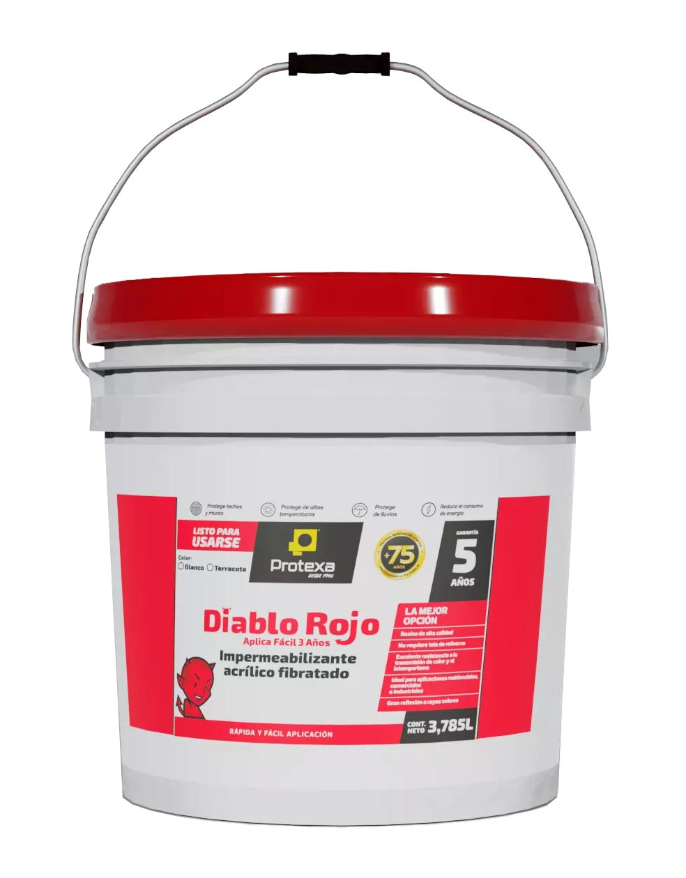 IMPER. DIABLO ROJO ACRILICO 5A BCO 3.8 L
