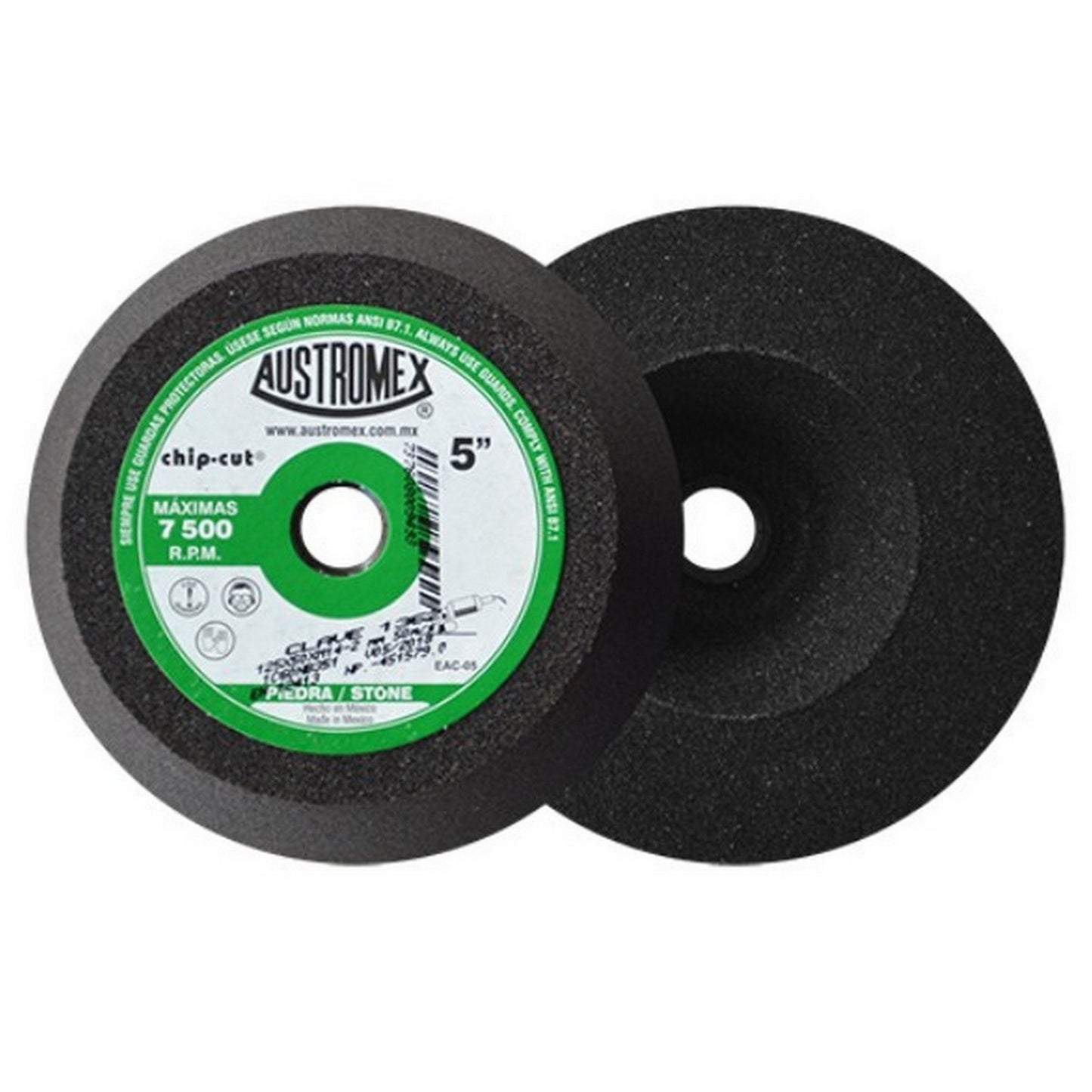 COPA ABRASIVA 5" x 2" x 14 mm GRANO 60