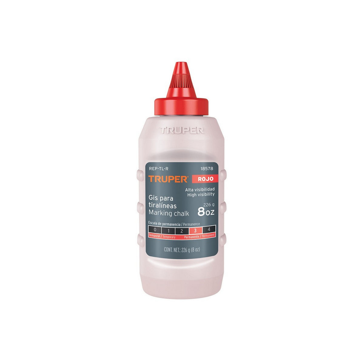 GIS PARA TIRALINEAS COLOR ROJO 8 oz