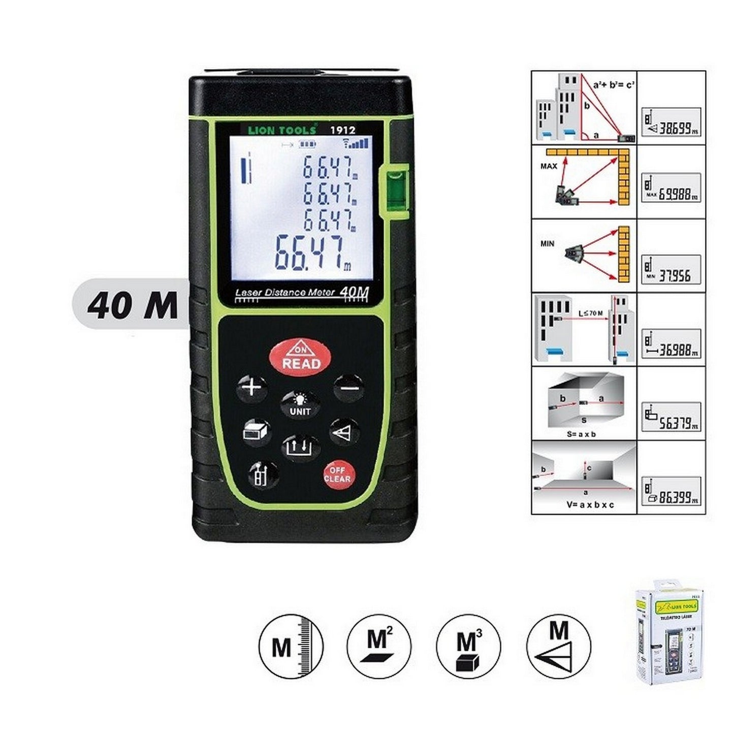 TELEMETRO LASER 40 METROS