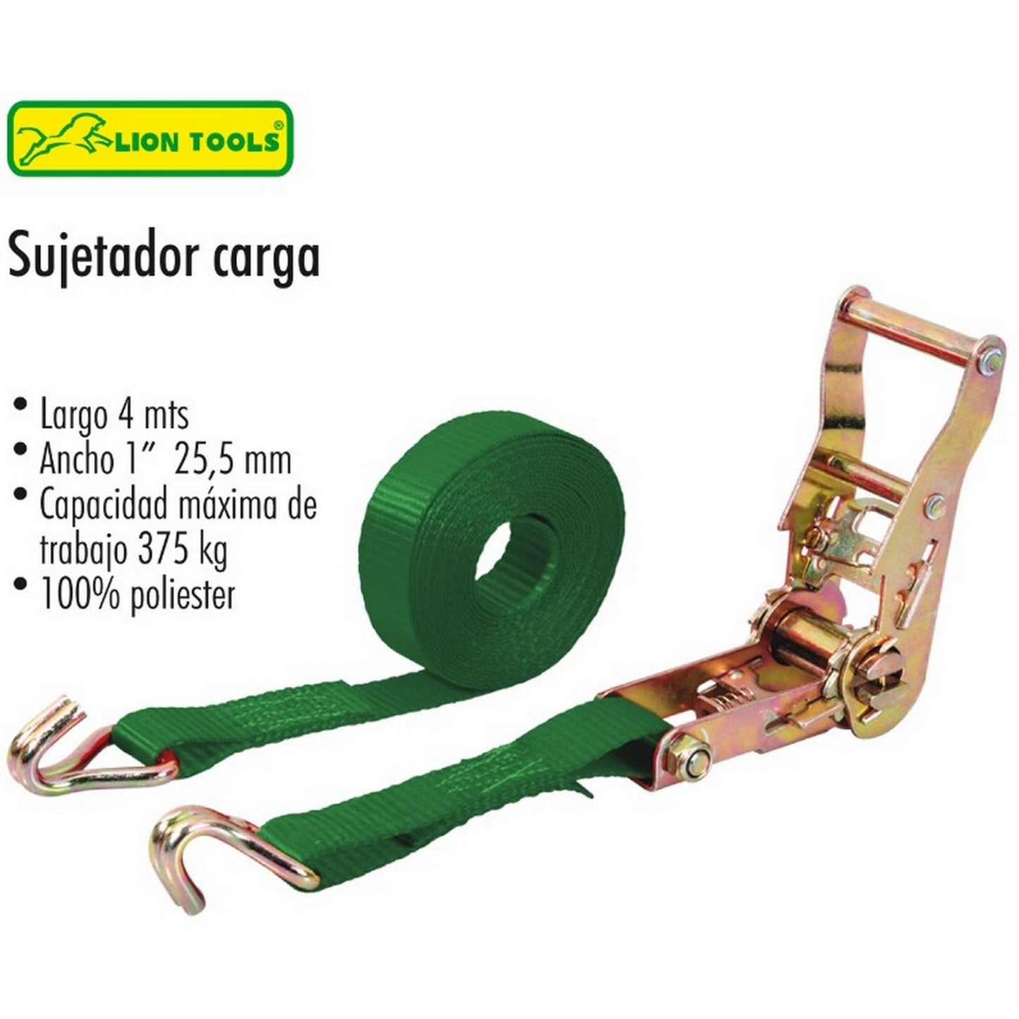 SUJETADOR DE CARGA 1" x 4 m C/2 pz
