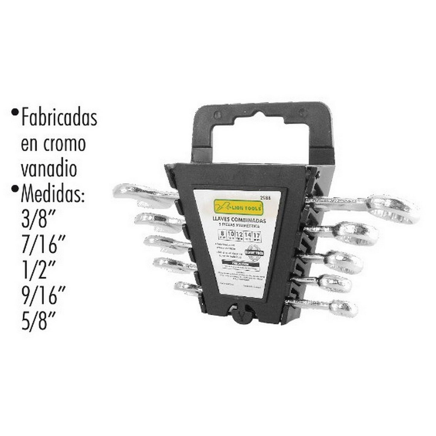 JGO DE LLAVES COMBINADAS 5 pz STD