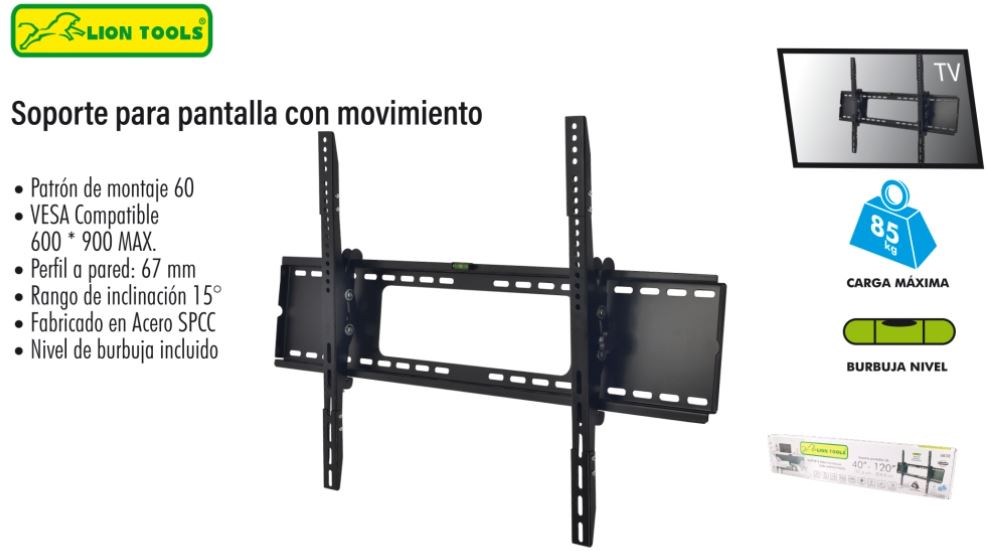 SOPORTE PARA PANTALLA MOVIBLE 40" A 120"