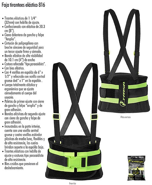 FAJA TIRANTES 816 ELASTICA XXX GRANDE