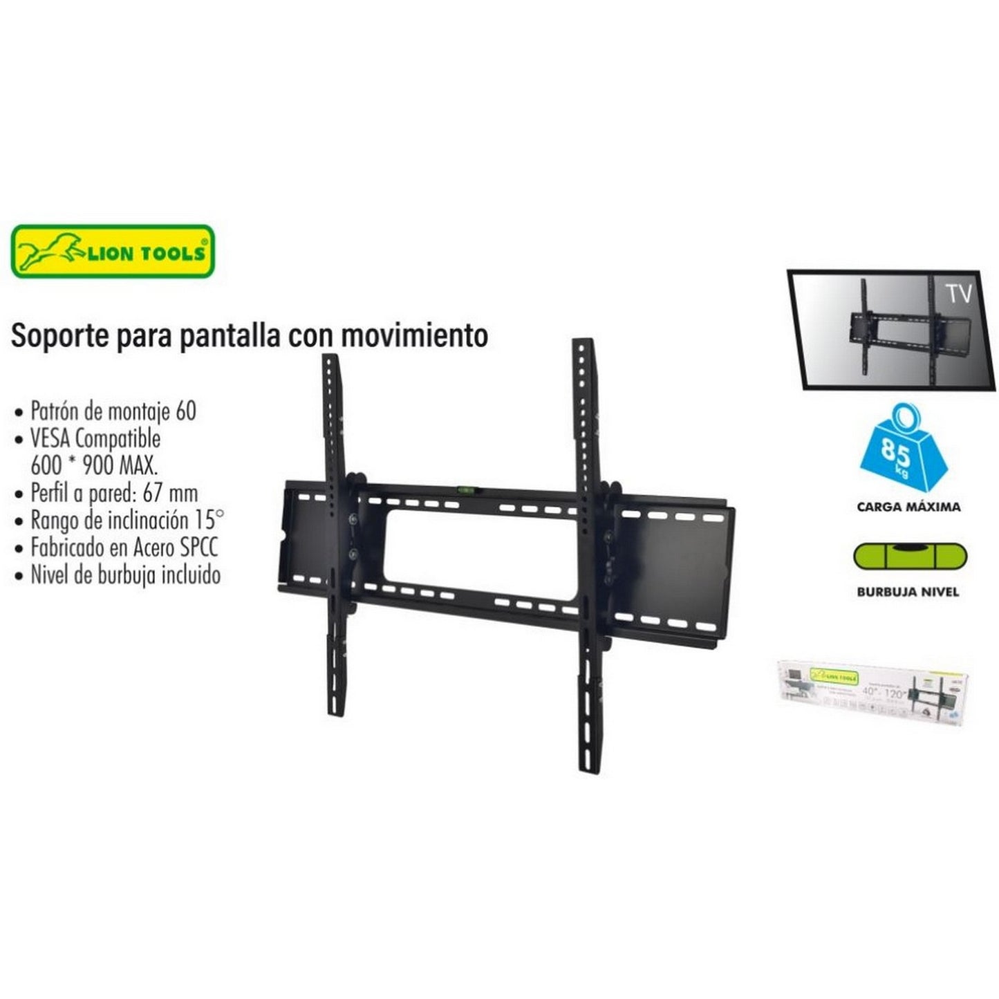 SOPORTE PARA PANTALLA MOVIBLE 40" A 120"