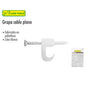 GRAPA PARA CABLE PLANO 8 MM (20 PZ)
