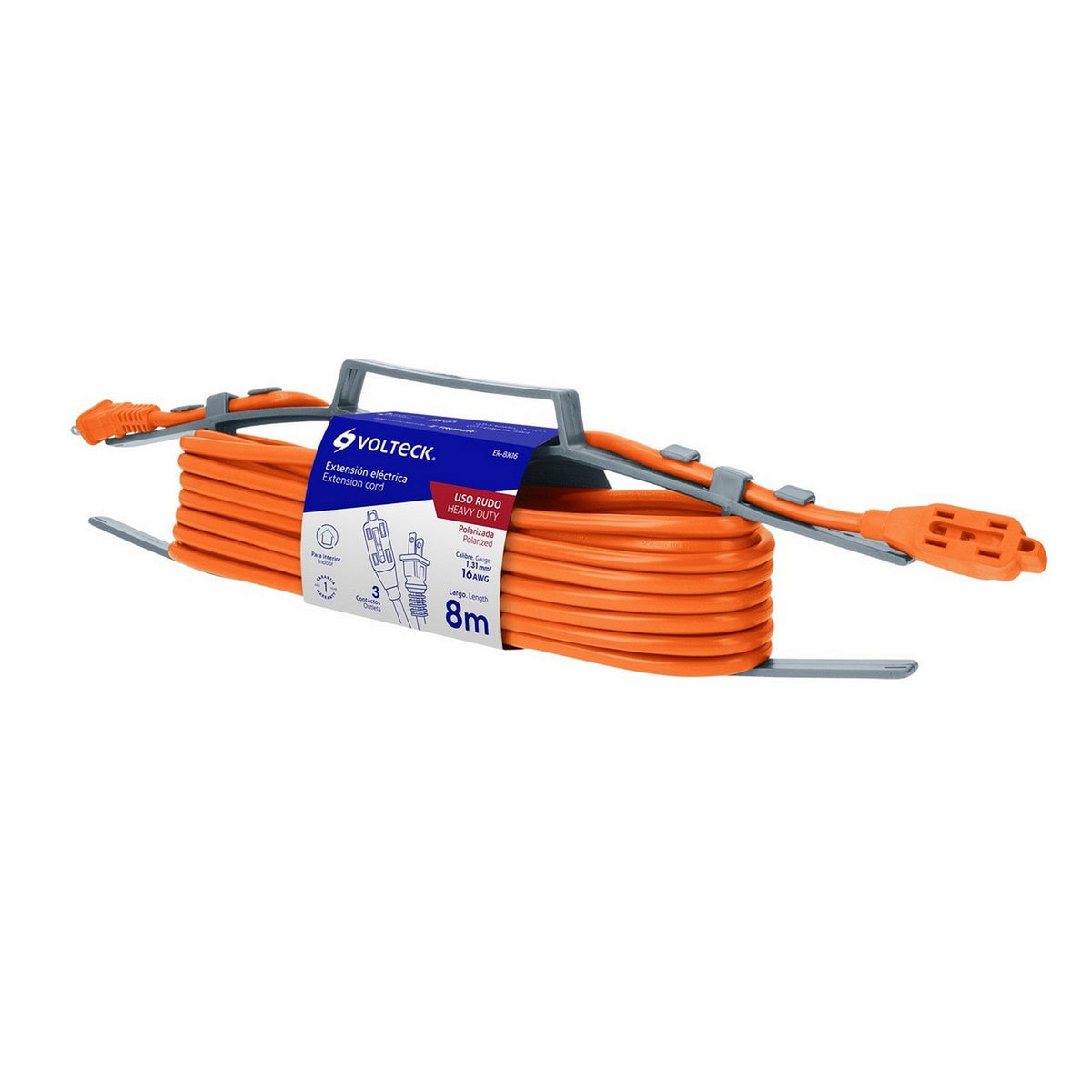 EXTENSION NARANJA USO RUDO CAL 16 DE 8 m