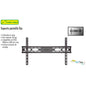 SOPORTE PARA PANTALA FIJO 30" A 65"