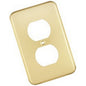PLACA DUPLEX ALUMINIO DORADO