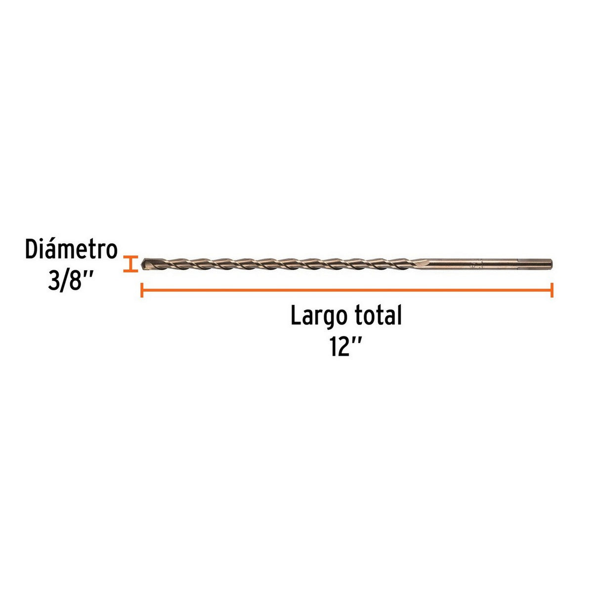 BROCA PARA CONCRETO 3/8" x 12"