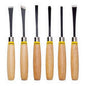 JUEGO DE GURBIAS MANGO MADERA 6 PZS