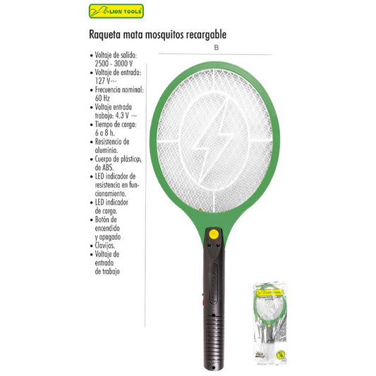 RAQUETA MATA MOSCO RECARGABLE