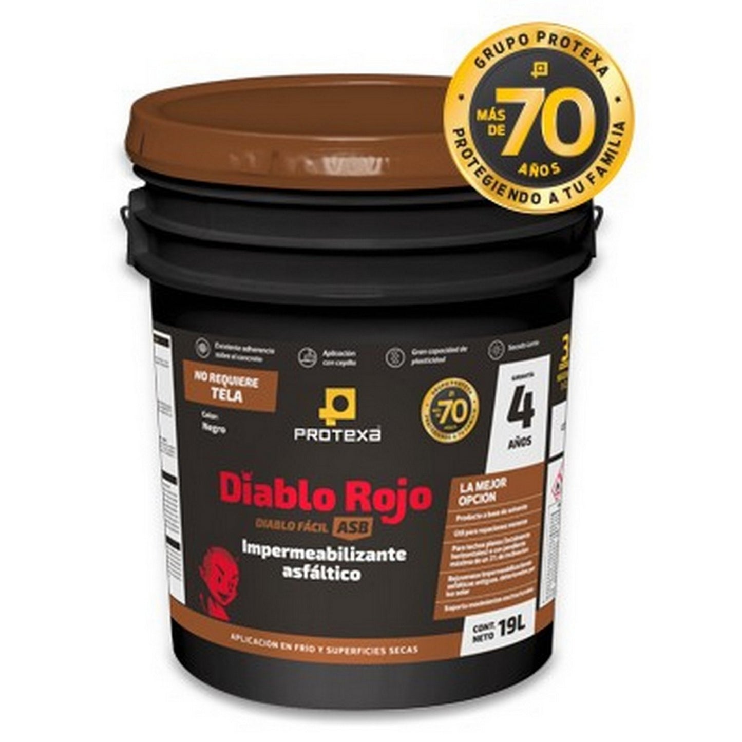 IMPERMEABILIZANTE DIABLO ROJO "ASB" 19 L
