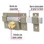 CERRADURA DE BARRA FIJA CON DOBLE CILIND