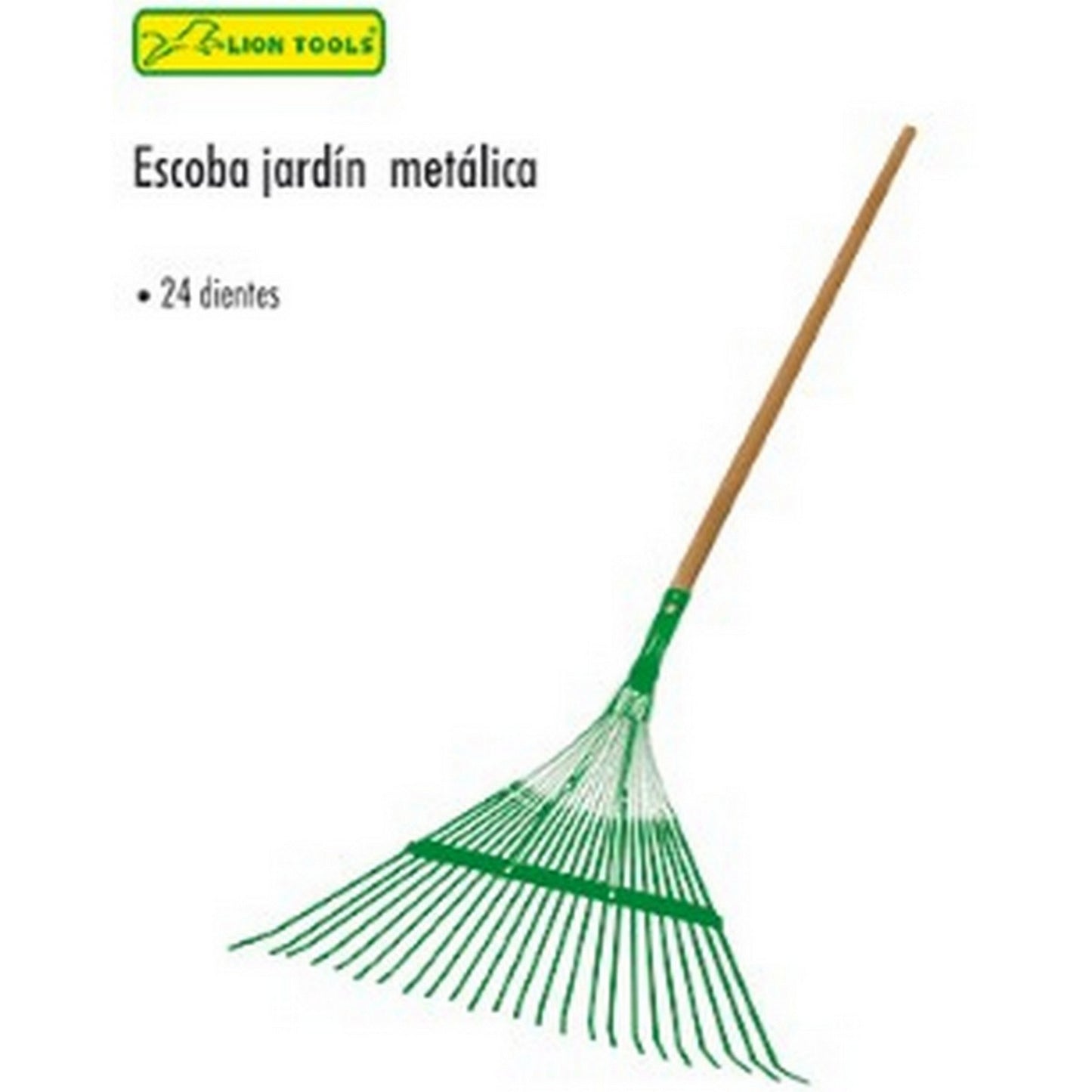 ESCOBA METALICA REFORZADA PARA JARDIN