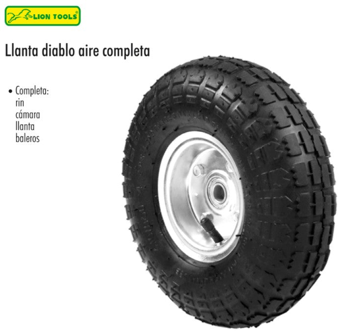 RUEDA PARA DIABLO NEUMATICA DE 10"