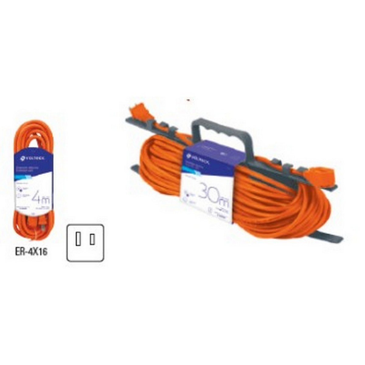 EXTENSION NARANJA DE 2mt USO RUDO C-16