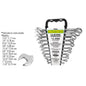 JUEGO LLAVE COMBINADA 11 PZ STANDARD