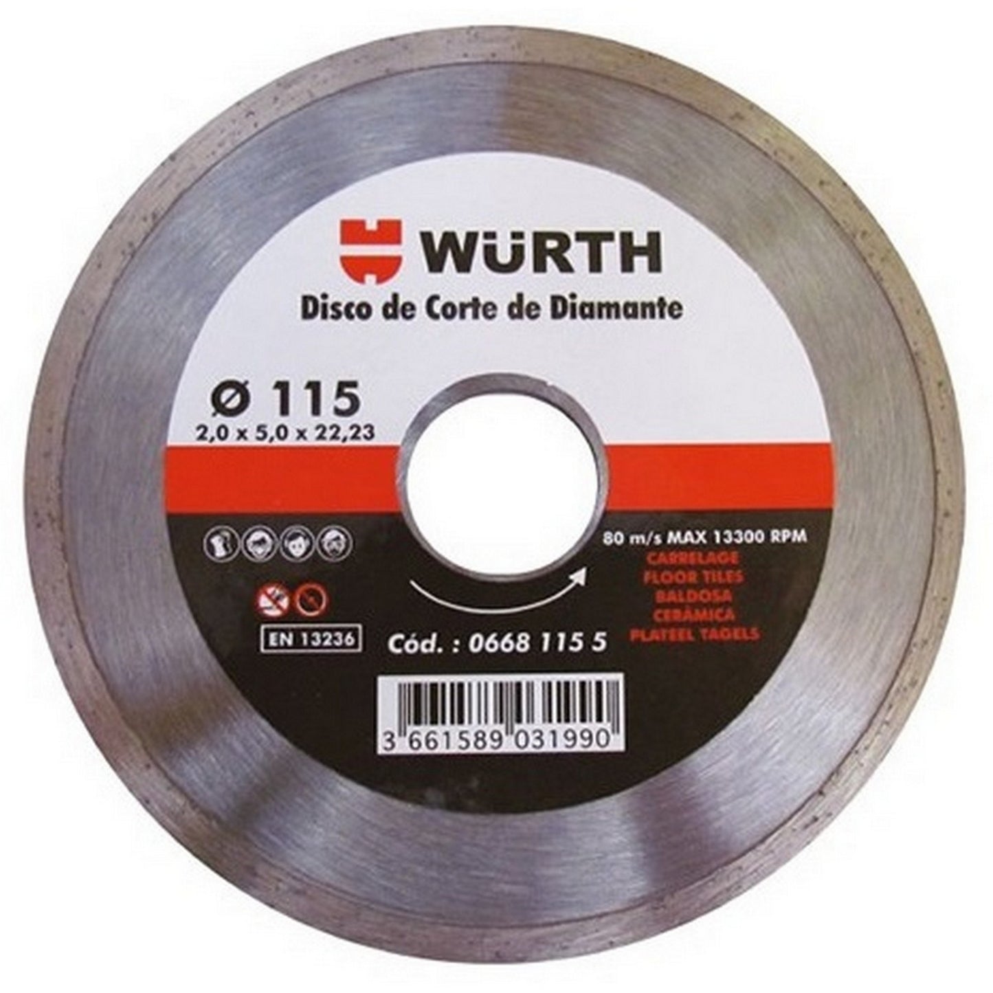 DISCO DIAMANTE CONTINUO 4-1/2"