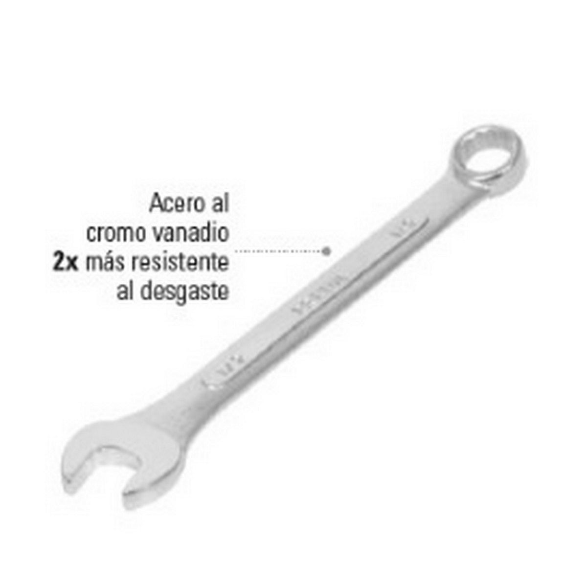 LLAVE COMBINADA DE 7/16" SATINADA