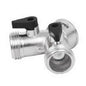 CONECTOR "Y" DE ALUMINIO ENTRADA 3/4"