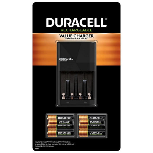CARGADOR PILAS RECARGABLES C/4 PILAS AA