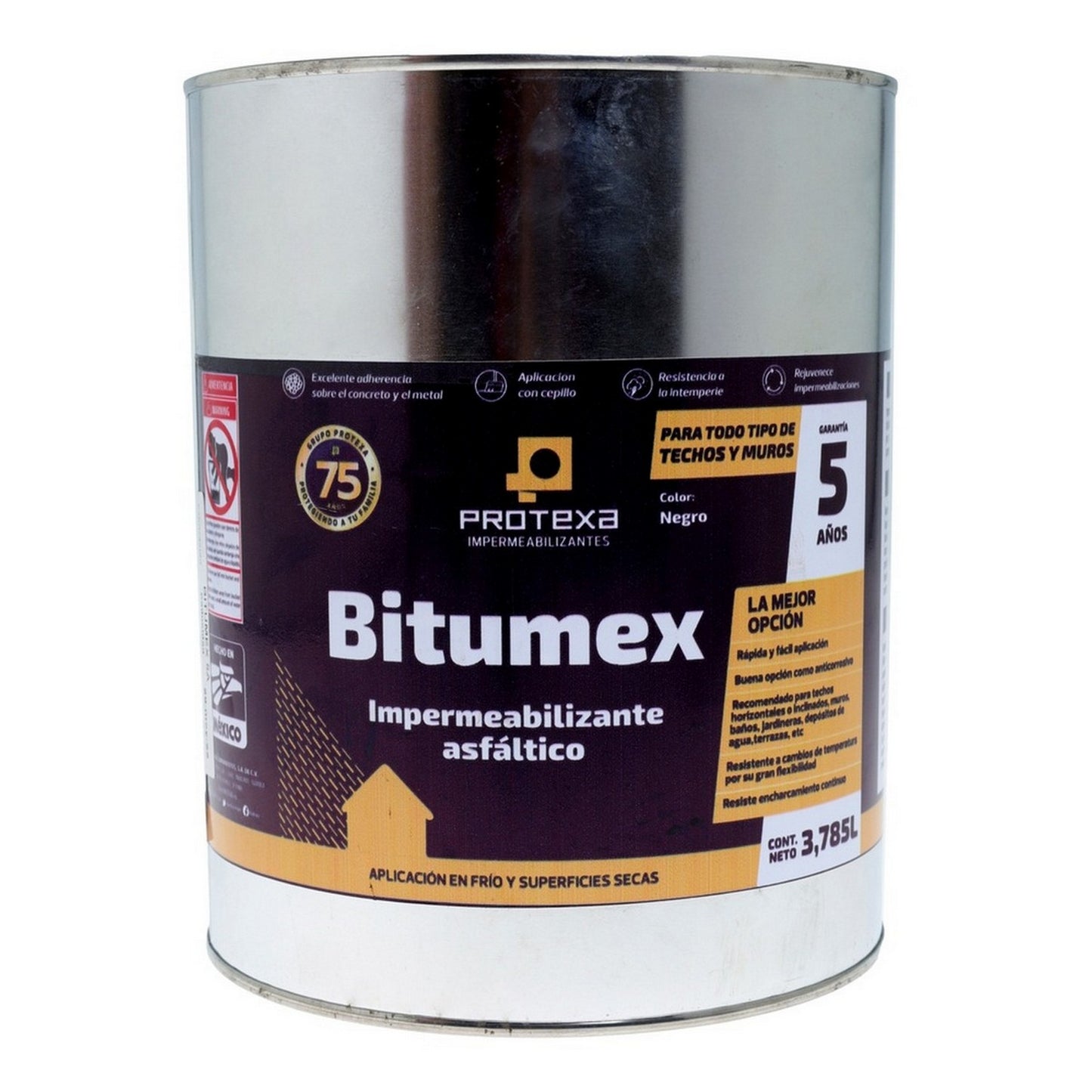 IMPERMEABILIZANTE ASFALT BITUMEX 5A 4L