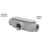 TEE CONDULET DE ALUMINIO 1/2"
