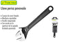 LLAVE PERICA PAVONADA DE 6"