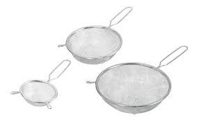 JGO DE 3 COLADOR DE COCINA ACERO INOX