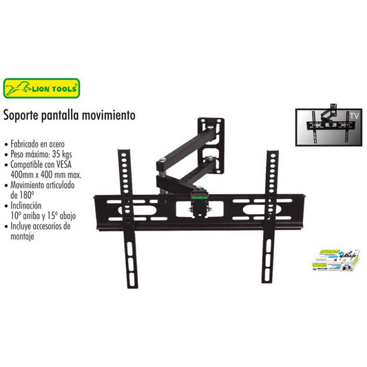 SOPORTE PARA PANTALLA 22" A 55" MOVIBLE