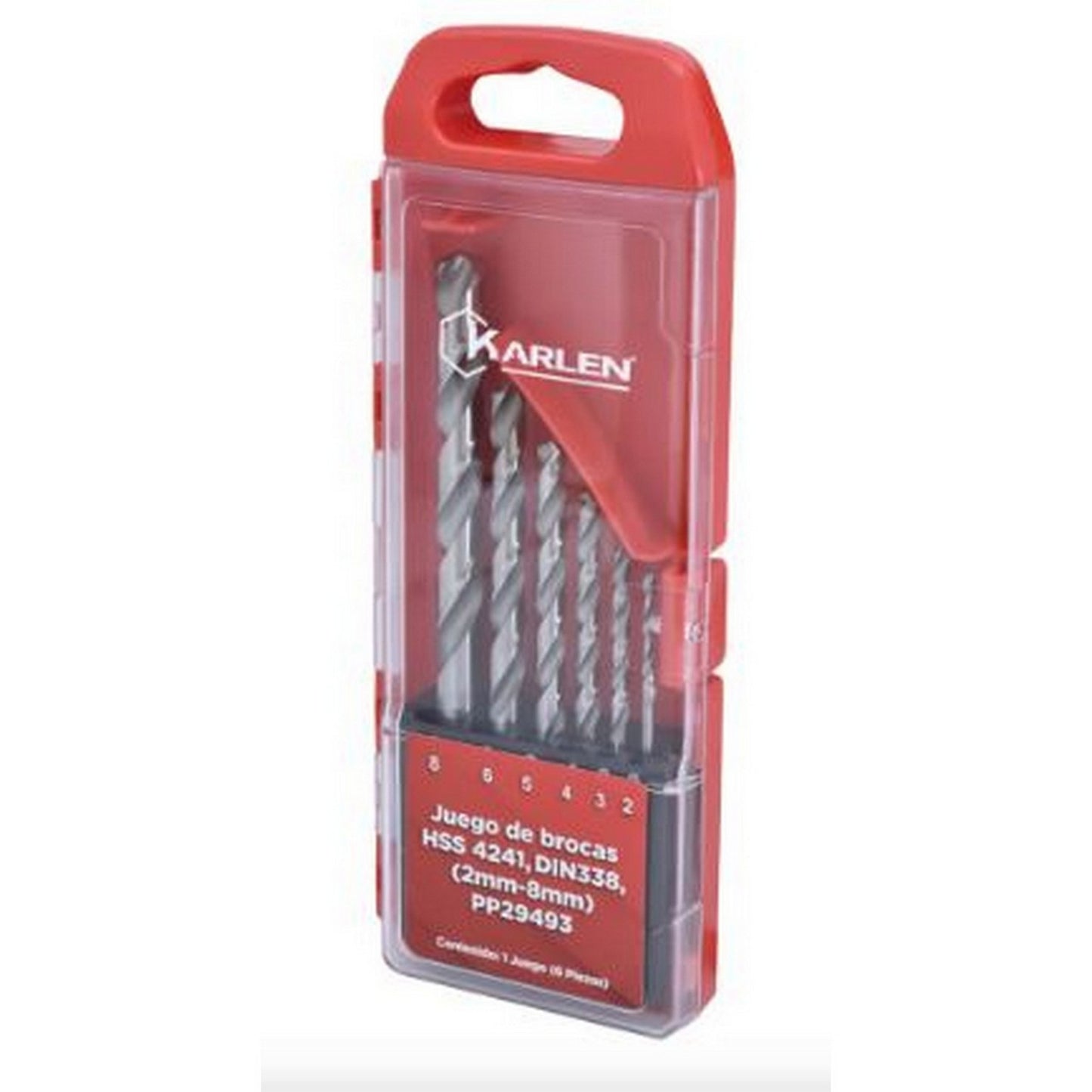 JUEGO DE 6 BROCAS HSS 4241 MM ( 2mm-8mm)