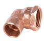 CODO COBRE ROSCA INTERIOR 1" x 90°