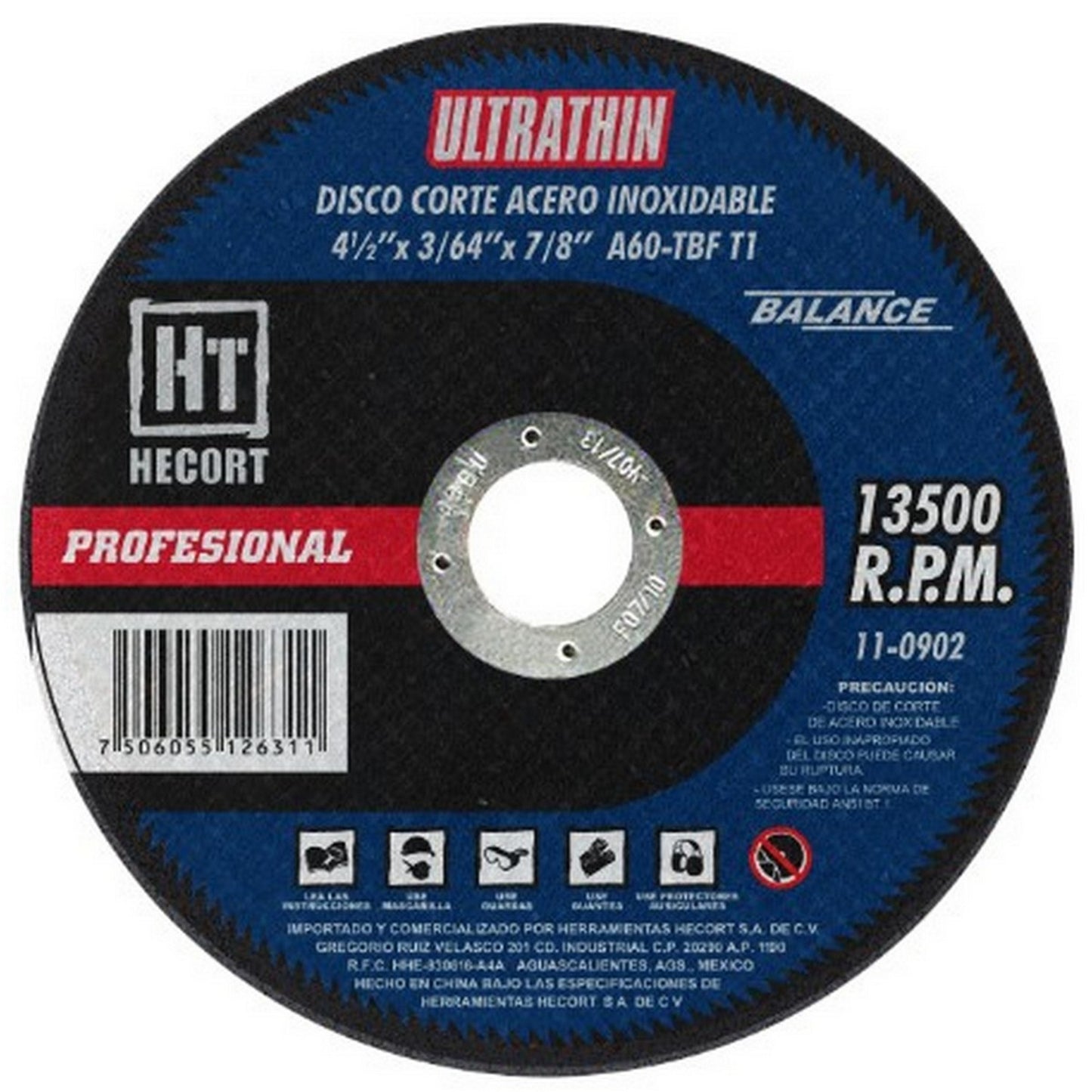 DISCO CORTE INOXIDABLE 7" ULTRATHIN