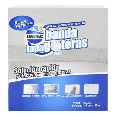 CINTA AUTO ADHERIBLE TAPAGOTERA 10cmx10m
