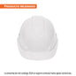 CASCO SEGURIDAD VENTILADO BLANCO AJUSTE