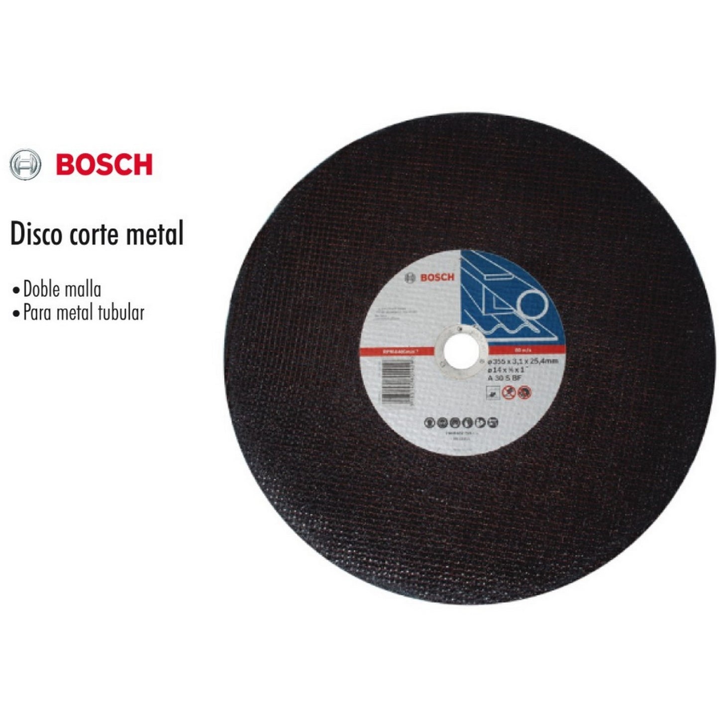 DISCO DE CORTE METAL DE 14" DOBLE MALLA