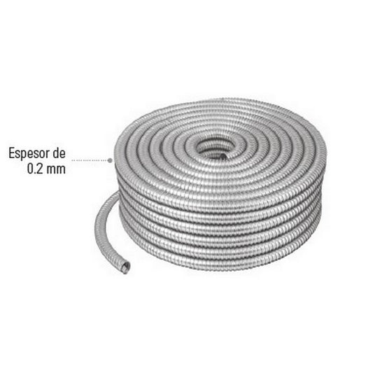 METRO TUBO FLEXIBLE ZAPA DE 1/2"
