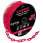 MT CADENA DE PLASTICO ROJA 5mm