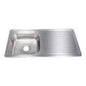 TARJA ACERO INOX ESCURRIDOR DER. 80x50cm