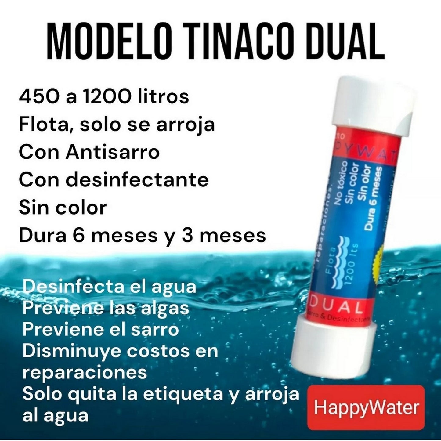 CARTUCHO ANTISARRO TINACO 450 L A 1200 L