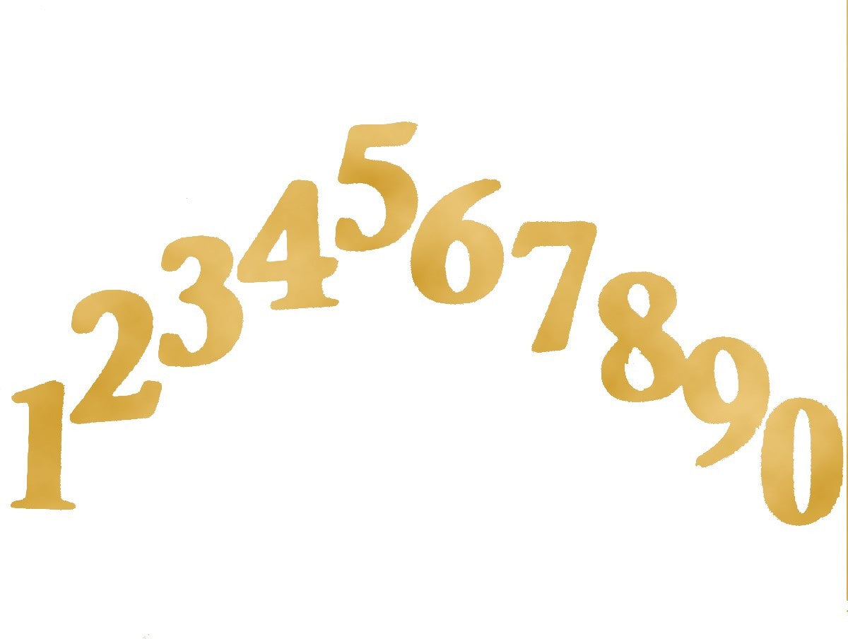 NUMERO 3 DORADO