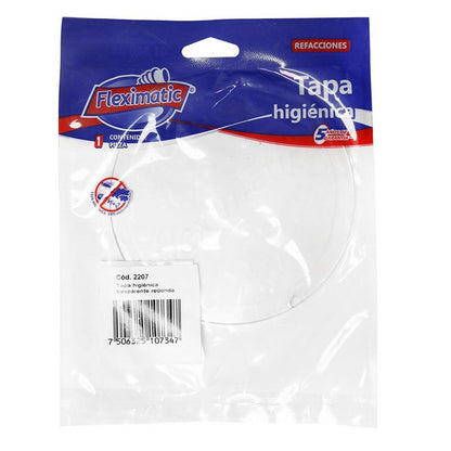 TAPA HIGIENICA REDONDA TRANSPARENTE