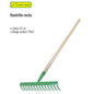 RASTRILLO RECTO 14 DIENTES MANGO MADERA