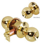 CERRADURA RECAMARA POMO LATON BRILLANTE